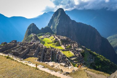 Machu Picchu, Peru - 03 Ağustos 2017: Machu Picchu Panoraması, 