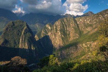 Machu Picchu, Peru - 04 Ağustos 2017: Machu dan Tabiat Manzarası 