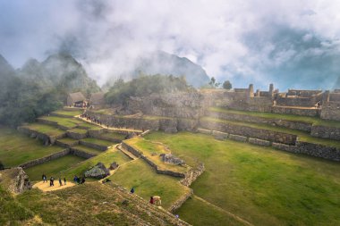 Machu Picchu, Peru - 04 Ağustos 2017: Machu PICC, Antik şehir