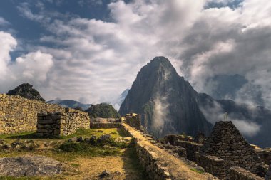 Machu Picchu, Peru - 04 Ağustos 2017: Machu PICC, Antik şehir