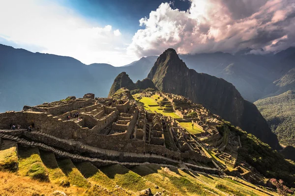 Machu Picchu, Peru - 03 srpna 2017: Panorama Machu Picchu, — Stock fotografie