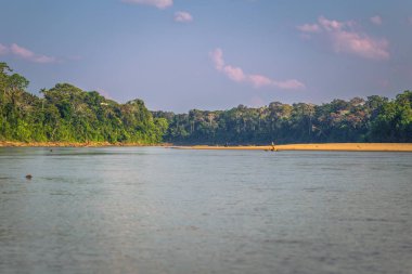 Manu Milli Parkı, Peru - 07 Ağustos 2017: Peyzaj Manu Milli Parkı, Peru Amazon yağmur ormanı