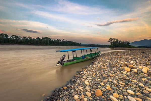 Manu Nationalpark Peru August 2017 Madre Dios Fluss Amazonischen Regenwald — Stockfoto