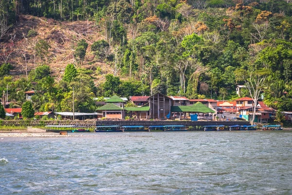 Parque Nacional Manu Perú Agosto 2017 Pequeño Pueblo Selva Amazónica —  Fotos de Stock