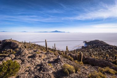 Ada Incahuasi Uyuni tuz daireler, Bolivya