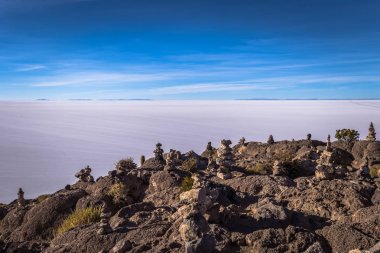 Ada Incahuasi Uyuni tuz daireler, Bolivya