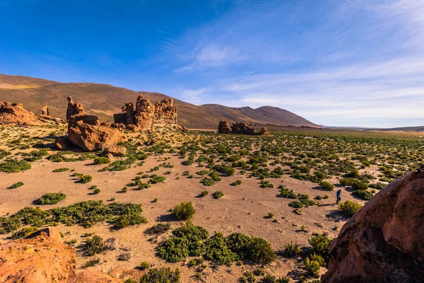 Krajina ze ztracených Itálie v národním parku Eduardo Avaroa, Bolívie — Stock fotografie