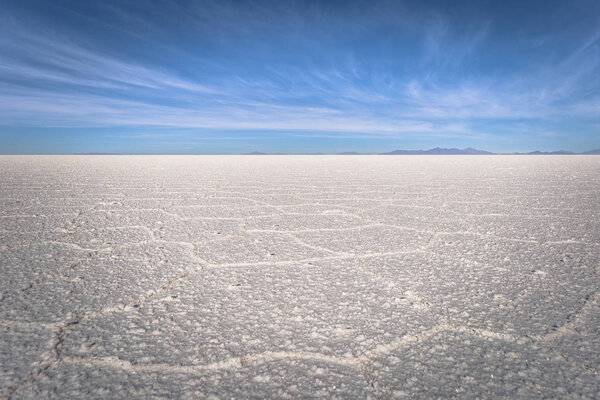 Landscape of the Uyuni Salt Flats, Bolivia