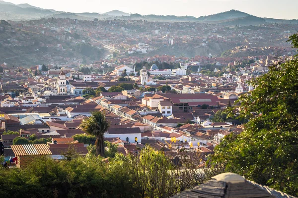 Sucre - 21. Juli 2017: panorama der altstadt von sucre, bolivi — Stockfoto