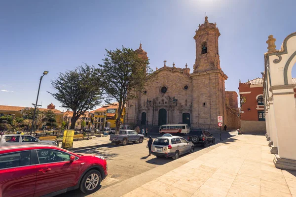 Potosí - 22 de julio de 2017: Centro del casco antiguo de Potosí, Bolivi — Foto de Stock