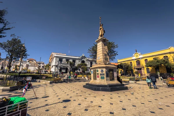 Potosí - 22 de julio de 2017: Centro del casco antiguo de Potosí, Bolivi — Foto de Stock