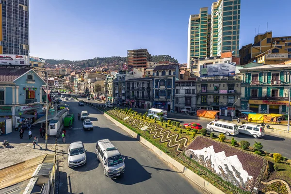 La Paz - July 24, 2017: Old town of La Paz, Bolivia — Stock Photo, Image