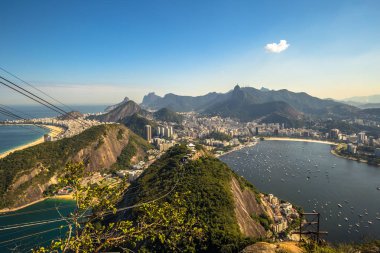 Rio de Janeiro - 19 Haziran 2017: panoramik Rio de Janeiro