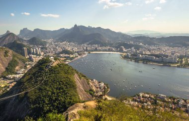 Rio de Janeiro - 19 Haziran 2017: panoramik Rio de Janeiro