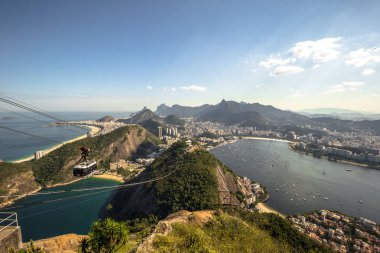 Rio de Janeiro - 19 Haziran 2017: panoramik Rio de Janeiro