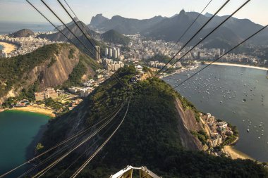Rio de Janeiro - 19 Haziran 2017: panoramik Rio de Janeiro