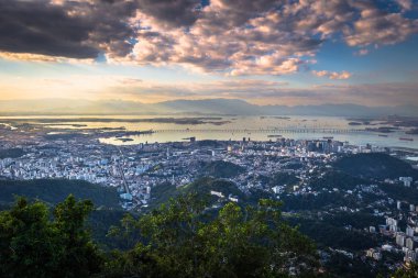 Rio de Janeiro - 20 Haziran 2017: Panorama Rio de Janeiro gördüm 