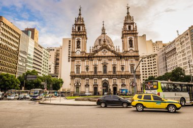 Rio de Janeiro - June 21, 2017: Colonial Church in Rio de Janeir
