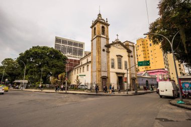 Rio de Janeiro - 21 Haziran 2017: Historic sömürge kilisede 