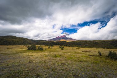 Cotopaxi - 18 Ağustos 2018: Cotopaxi Nat'Cotopaxi yanardağ