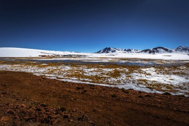 Atacama Çölü, Şili - and Altip gölünde Panoraması