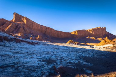 Atacama Çölü, Şili - manzara a tuz dağların