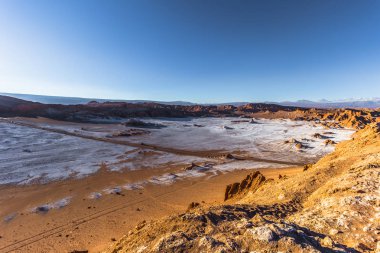 Atacama Çölü, Şili - manzara a tuz dağların
