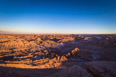 Atacama Çölü, Şili - gün batımı, and Dağları'nın peyzaj 