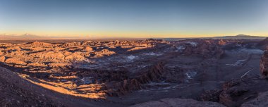 Atacama Çölü, Şili - gün batımı, and Dağları'nın peyzaj 