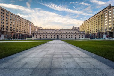 Santiago de Chile - July 08, 2017: Palacio de la Moneda in Santi