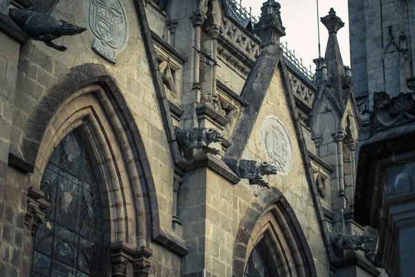 Quito - 17 de agosto de 2018: Basílica del Voto Nacional en Quito , —  Fotos de Stock