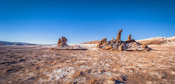 Deserto do Atacama, Chile - Estátua de cabeça de dinossauro no vale do th — Fotografia de Stock