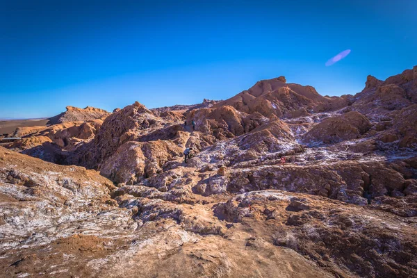 Atacama-Wüste, Chile - Landschaft des Tals des Mondes in — Stockfoto