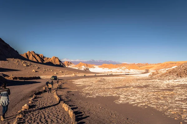 Atacama woestijn, Chile - landschap van het zout-gebergte in de A — Stockfoto