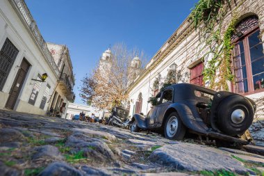 Colonia Del Sacramento - 02 Temmuz 2017: O eski eski model araba