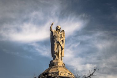 Buenos Aires - 01 Temmuz 2017: Dini heykel Recoleta c