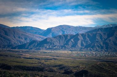 Mendoza - 05 Temmuz 2017: Mendoza, Arge bölgenin panoraması