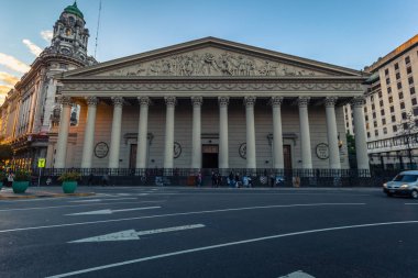 Buenos Aires - 30 Haziran 2017: Belediye katedral olan Buenos Aire