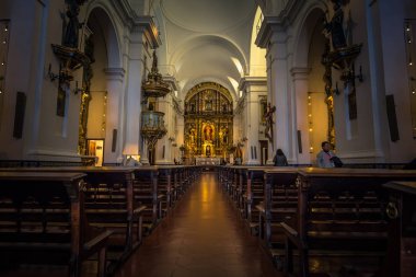 Buenos Aires - 01 Temmuz 2017: içinde Recoleta Kilisesi 
