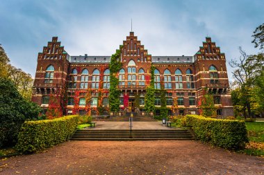 Lund - 21 Ekim 2017: Lund, İsveç Üniversitesi Kütüphanesi