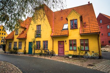 HJARUP - 21 Ekim 2017: Kentin geleneksel İsveç evde