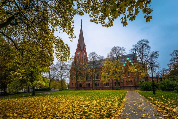 Lund - oktober 21, 2017: alle heiligen kirche in lund, schweden — Stockfoto