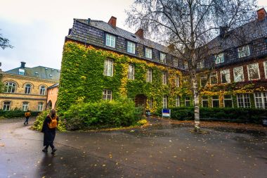 Lund - 21 Ekim 2017: Kampüs Lund Üniversitesi, İsveçli