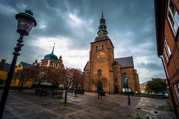 Ystad-2017年10月22日: 圣玛丽教堂在历史上的行政长官 — 图库照片