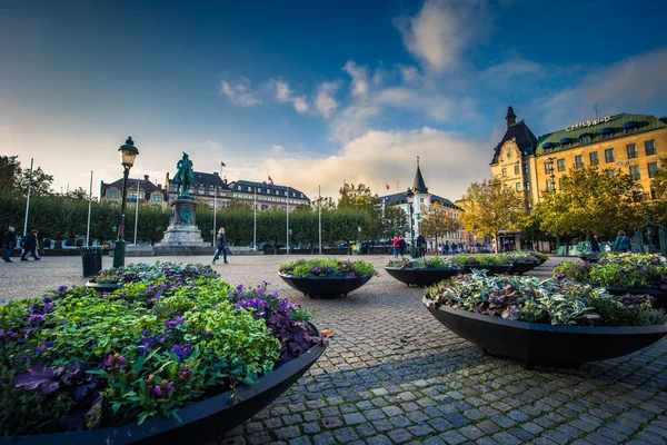 Malmo - October 22, 2017: Historic center of Malmo, Sweden — Stock Photo, Image