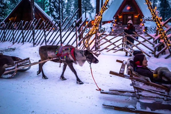 Rovaniemi Décembre 2017 Village Père Noël Rovaniemi Finlande — Photo
