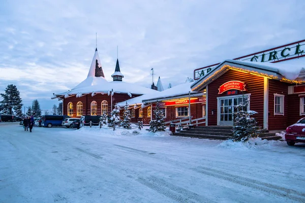 Rovaniemi Grudnia 2017 Wioski Świętego Mikołaja Rovaniemi Finlandia — Zdjęcie stockowe