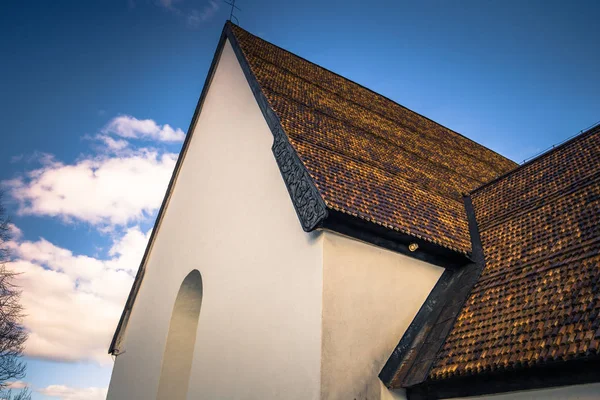 Harkeberga March 2018 Detail Medieval Church Harkeberga Sweden — Stock Photo, Image