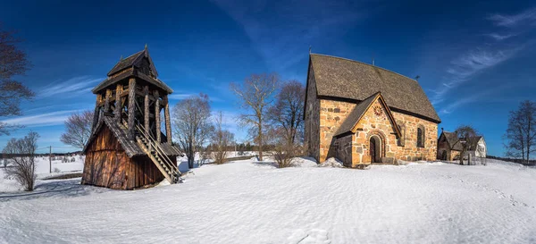 Trono Avril 2018 Vieille Église Ville Trono Dalarna Suède — Photo