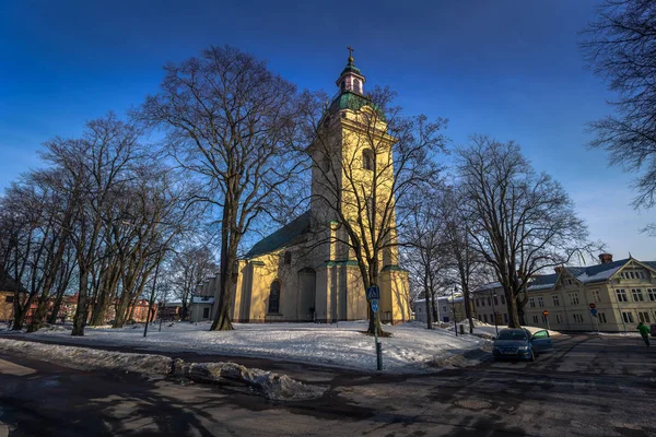 耶夫勒 2018年4月01日 瑞典耶夫勒镇历史中心教堂 — 图库照片